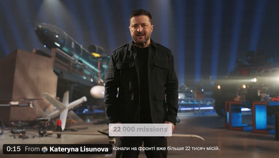 Snapshot Photo of Ukranian President Zelensky 