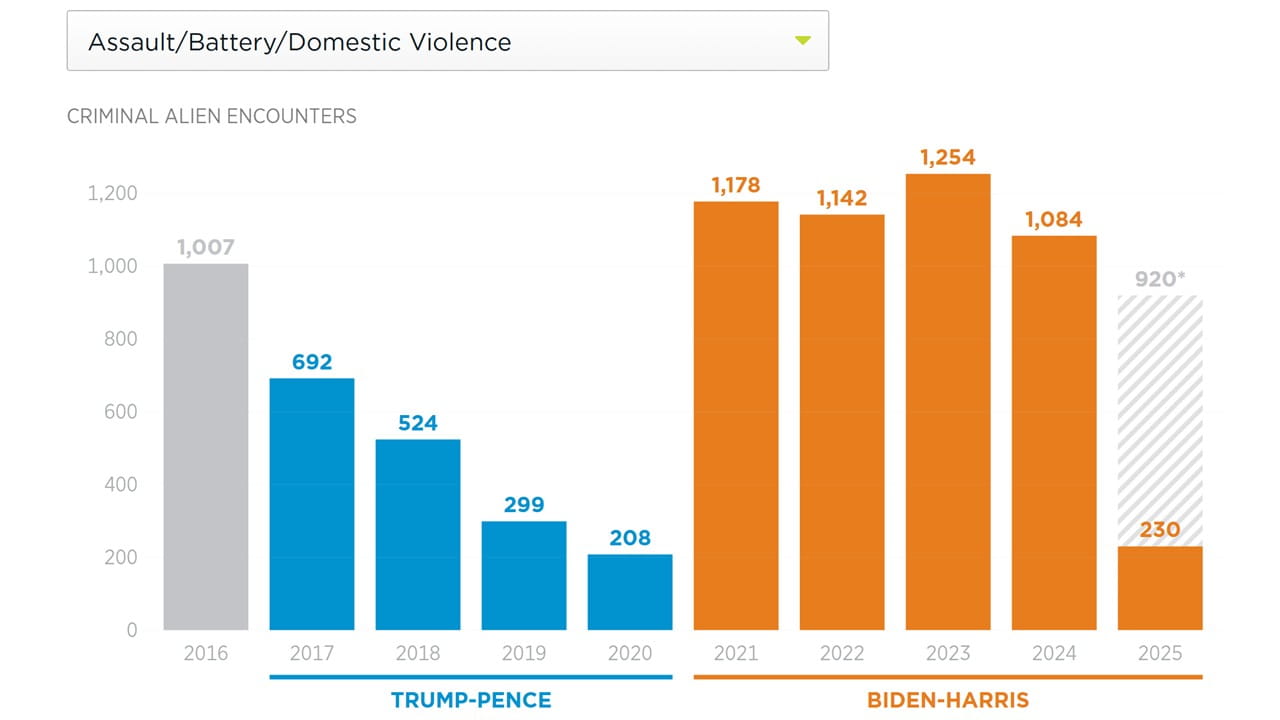Assualts, Battery, and Domestic Violence Graph