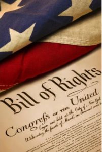 Picture of a flag and the Bill-Of-Rights meme